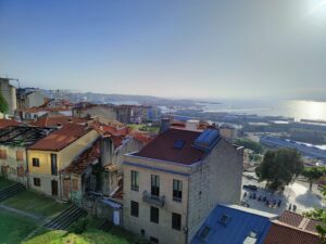 View from accommodation over the city