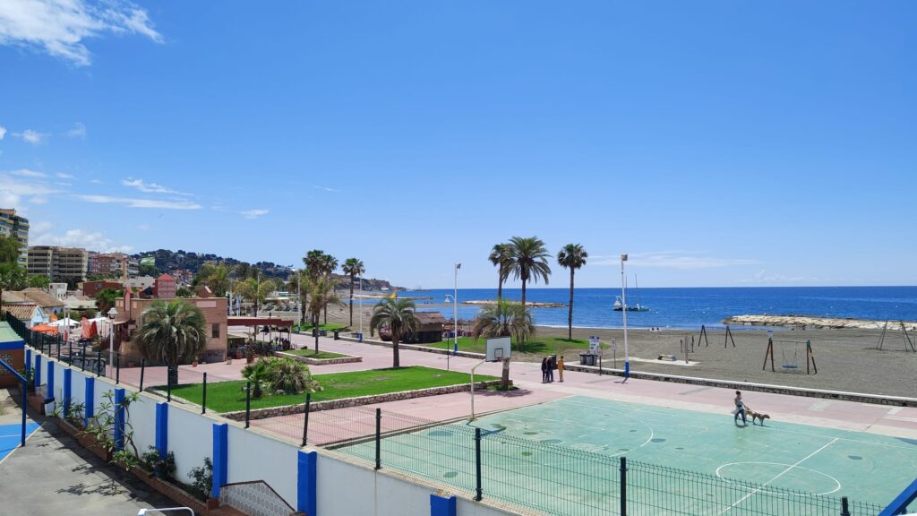 View from CESUR classroom of beach