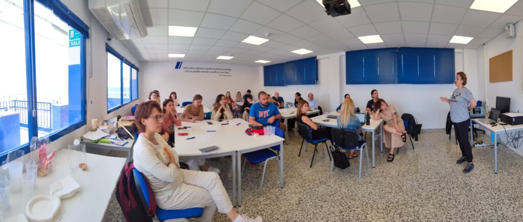 Panorama view of CESUR classroom during training event